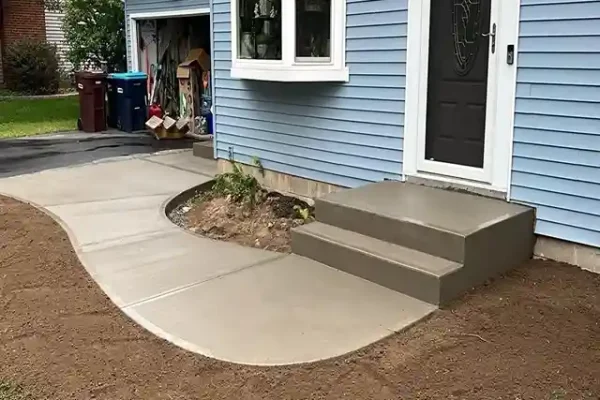 concrete sidewalk custom design