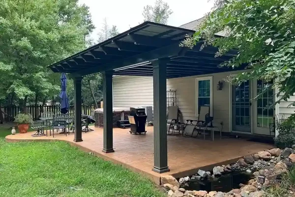 custom design of concrete patio