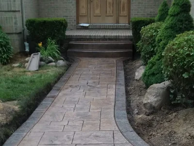stamped walkways