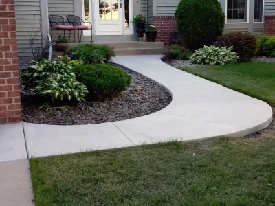 Beautiful built walkways by Greenville Concrete Contractors